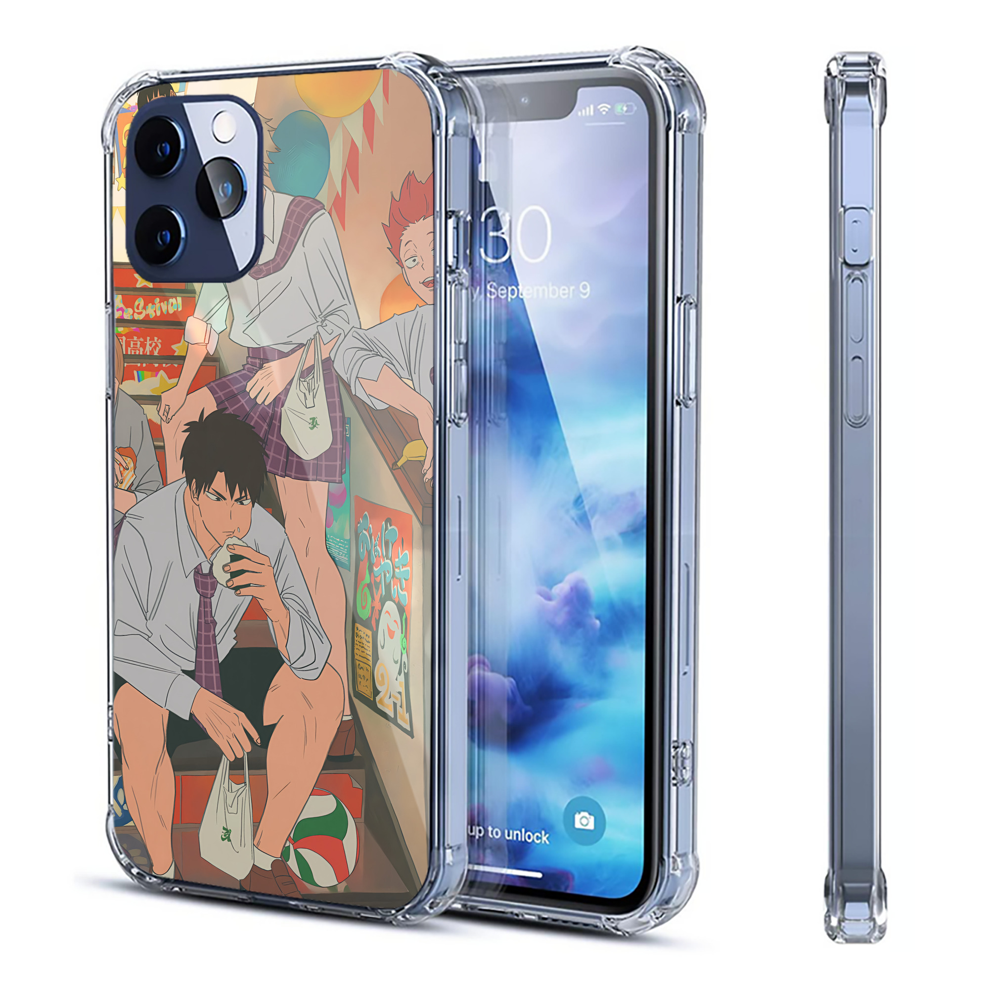 （画像用） ハイキュー!! Haikyu!! 【iPhone 12シリーズ対応】透明スマホケース（クリアソフトケース）
